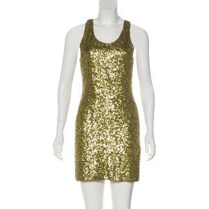 Alice + Olivia Gold Mini Dress (XS/S)